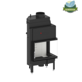 КАМИННАЯ ТОПКА С ВОДЯНЫМ КОНТУРОМ HITZE ALBERO AQUASYSTEM ALAQS59X43.R